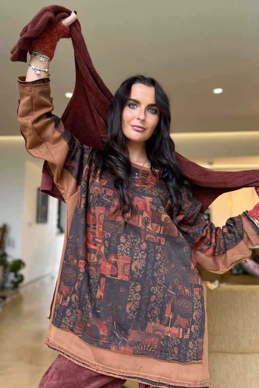 Jackanory Dream Sweatshirt Rust 